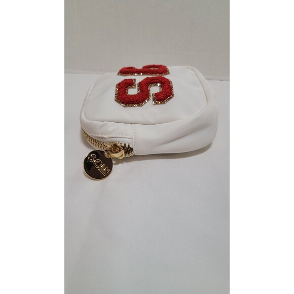 Stoney Clover Lane x Disney Minnie Mouse Mini Pouch White Nylon, Gold Hardware - Picture 5 of 7